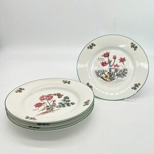 Royal Cuthbertson Florabunda Floral Salad Plates 4-Piece 8'' Discontinued